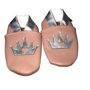 Augusta Baby Pink Princess Moccasins Shoes 6-12m